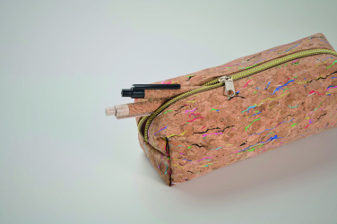 Logo trade promotional item photo of: Coloured cork pencil case